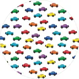 Vloerkleed vinyl rond | Autos kleur Vloerkleed vinyl rond | Autos kleur