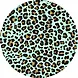 floorevents.com Floor rug vinyl round | Panther aqua