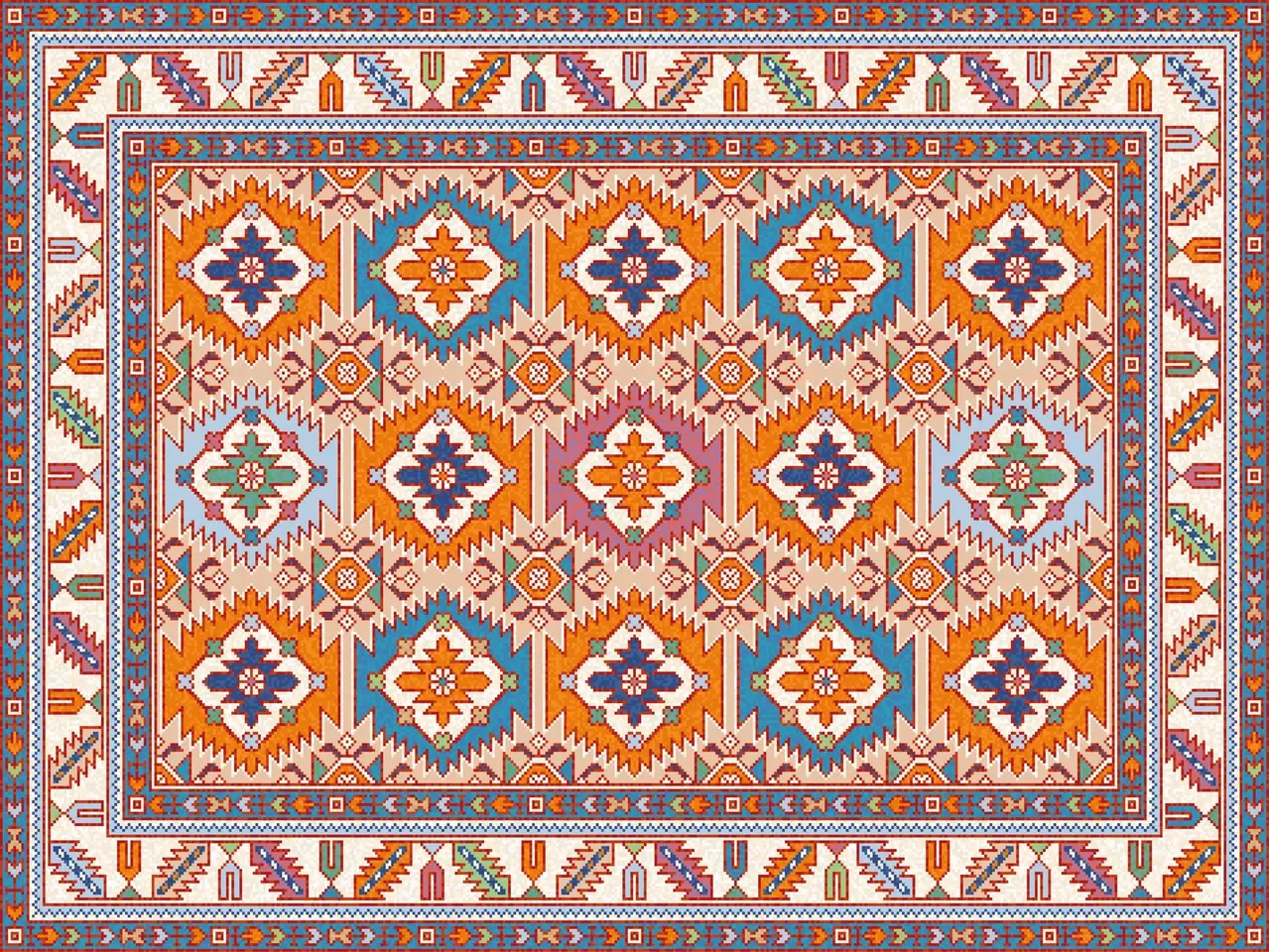 Vinyl rug | Boho Chic