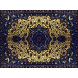 Vloerkleed vinyl | Persia Blauw/Goud Vloerkleed vinyl | Persia Blauw/Goud