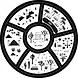 floorevents.com Spielteppich | Stadt schwarz-weiß rund