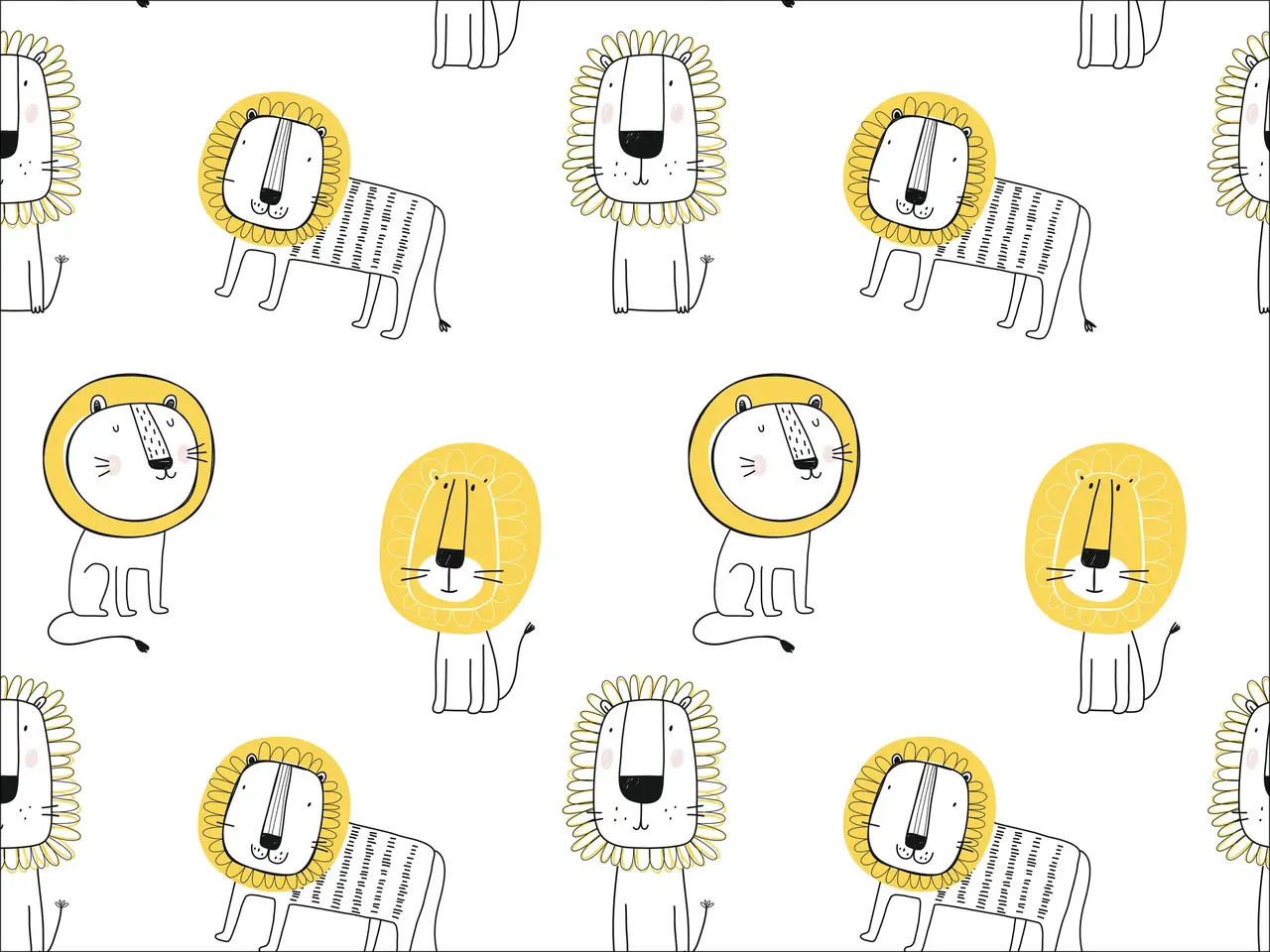 kinderkamerkleed vinyl | | Lion