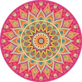 Placemat vinyl | Mandala coral