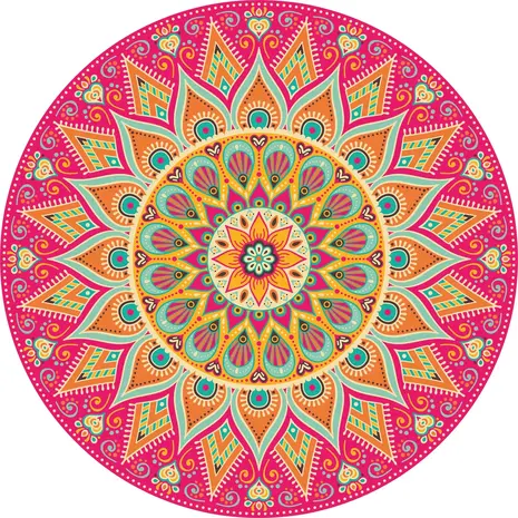 Tischset Vinyl | Mandala Koralle Tischset Vinyl | Mandala Koralle