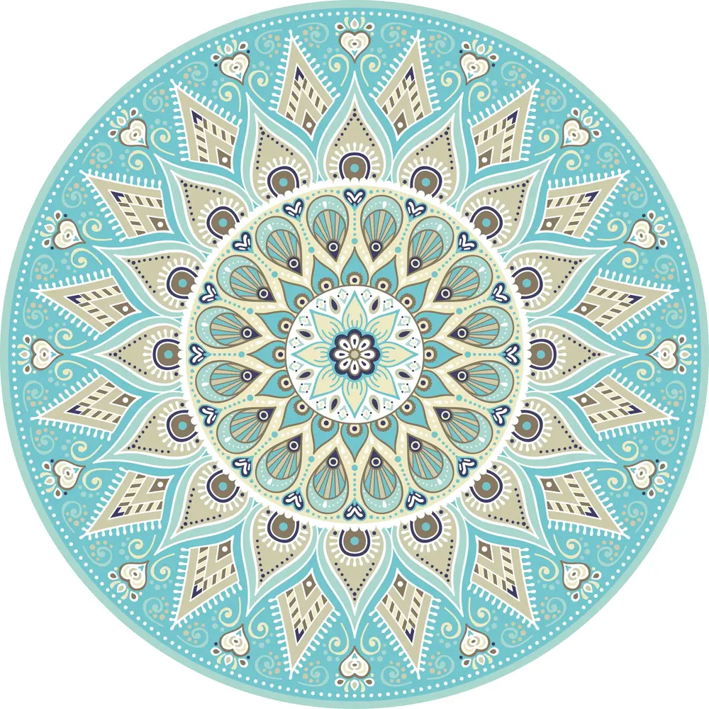 Placemat vinyl | Mandala Aqua Placemat vinyl | Mandala Aqua