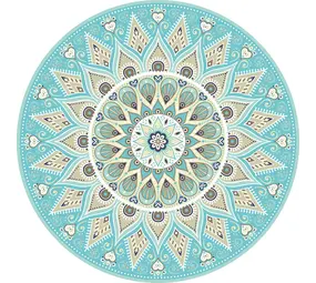 Vinyl placemat | Mandala Aqua Vinyl placemat | Mandala Aqua