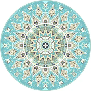 Tischset Vinyl | Mandala Aqua