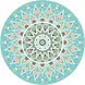 floorevents.com Tischset Vinyl | Mandala Aqua