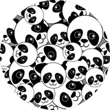 Children's room rug vinyl | Panda dream Children's room rug vinyl | Panda dream