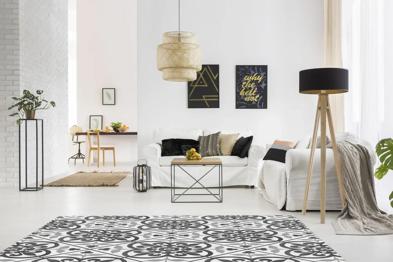 Vloerkleed vinyl | Old dirty grey Vloerkleed vinyl | Old dirty grey