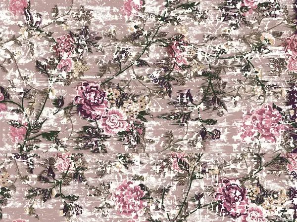 Vloerkleed vinyl | Pink Lady,  Vintage bloemen oud roze Vloerkleed vinyl | Pink Lady,  Vintage bloemen oud roze