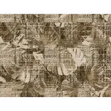 Vinyl rug | Leavy brown Vinyl rug | Leavy brown