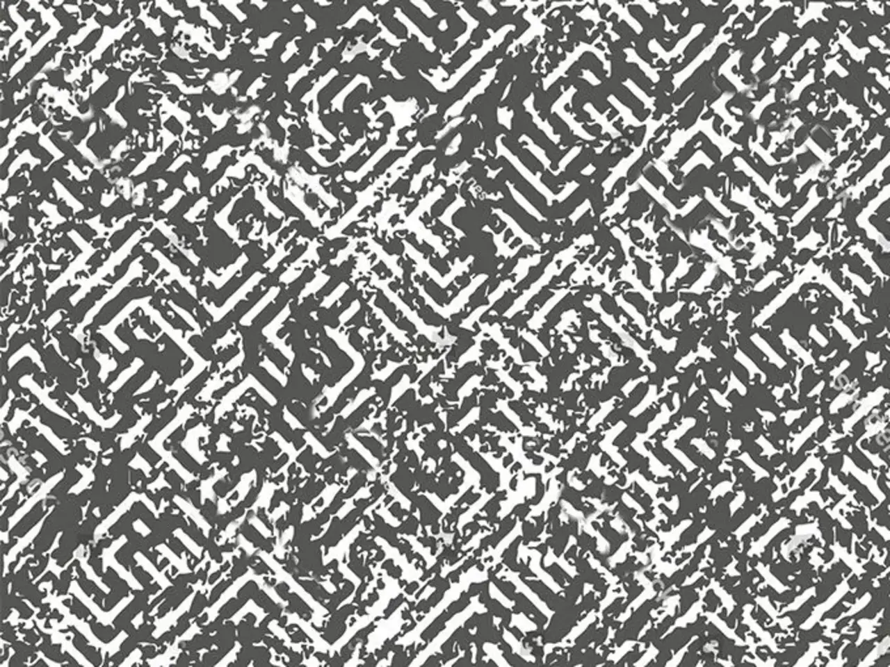 Vinyl rug | Vintage maze Vinyl rug | Vintage maze