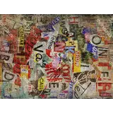 Vinyl rug | Vintage collage Vinyl rug | Vintage collage