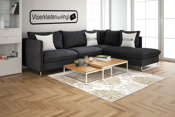 Vloerkleed vinyl | Barok beige Vloerkleed vinyl | Barok beige