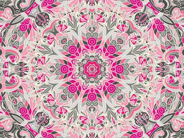 Vloerkleed vinyl |Pinky brain, roze bloem