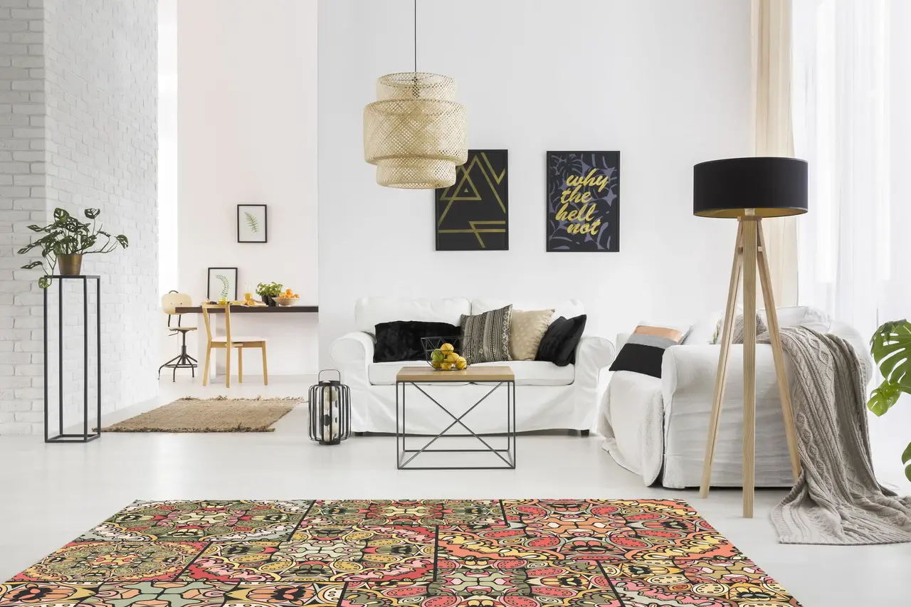 Vinyl rug | Vintage patch Vinyl rug | Vintage patch