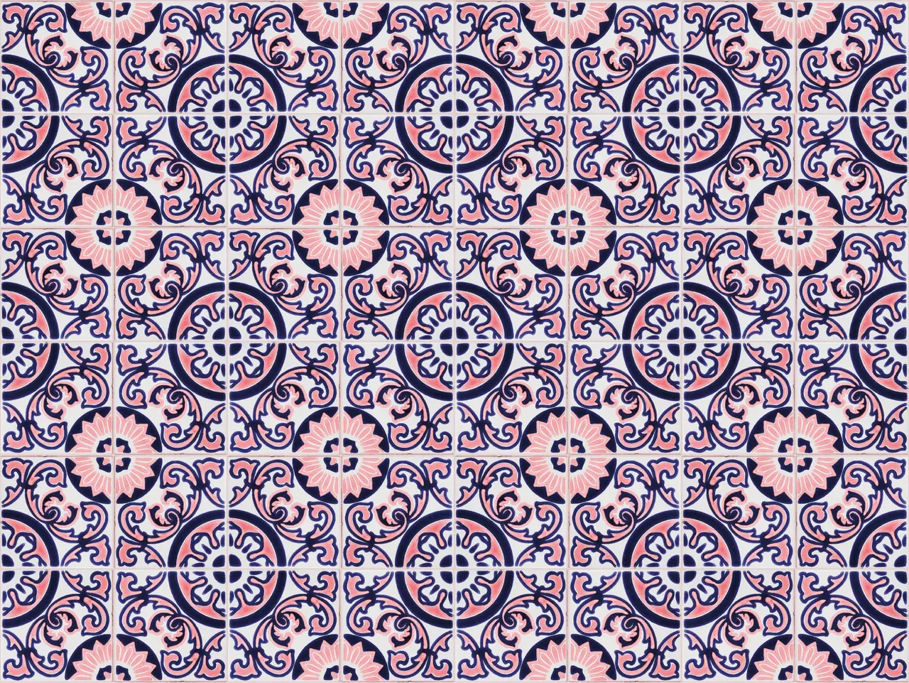 Placemat vinyl | Red Tiles