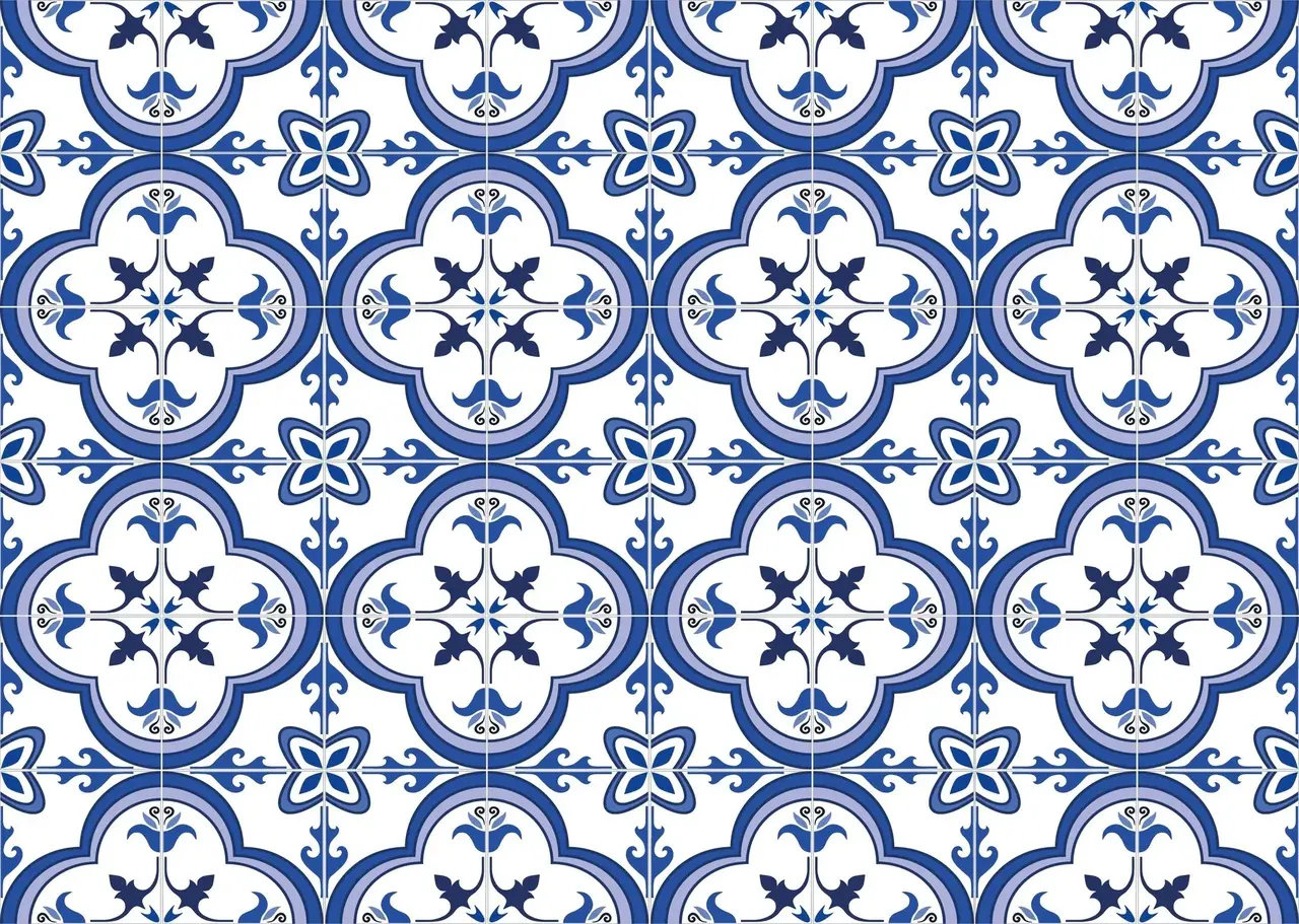 Tischset Vinyl | Blaue Fliesen Tischset Vinyl | Blaue Fliesen