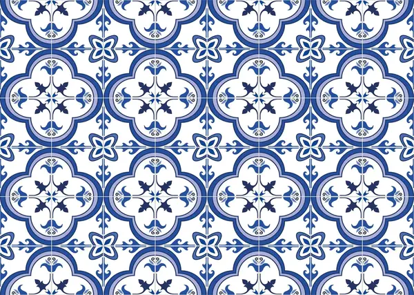 Placemat vinyl | Blue Tiles Placemat vinyl | Blue Tiles