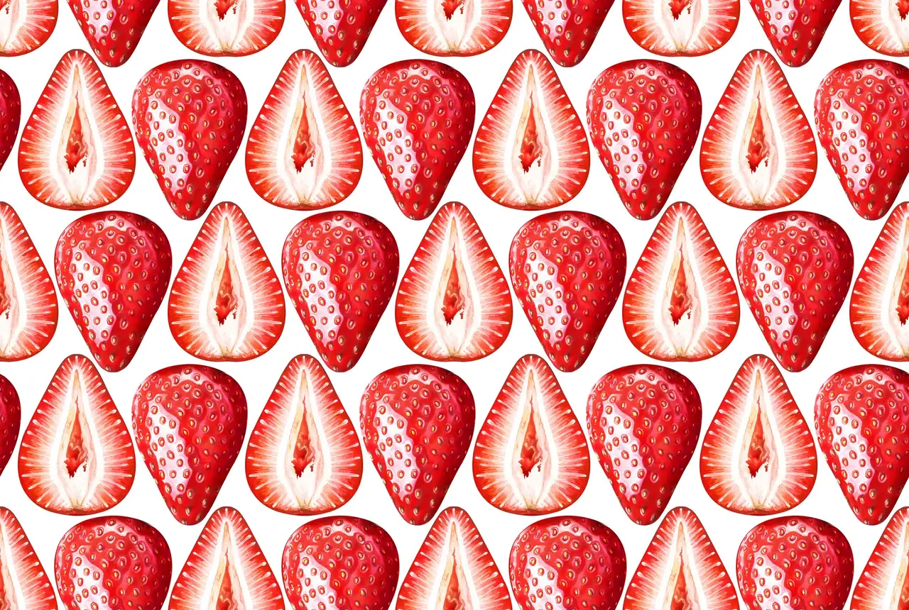 Placemat vinyl | Aardbeien Placemat vinyl | Aardbeien