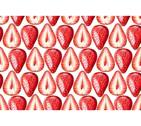 Placemat vinyl | Aardbeien Placemat vinyl | Aardbeien
