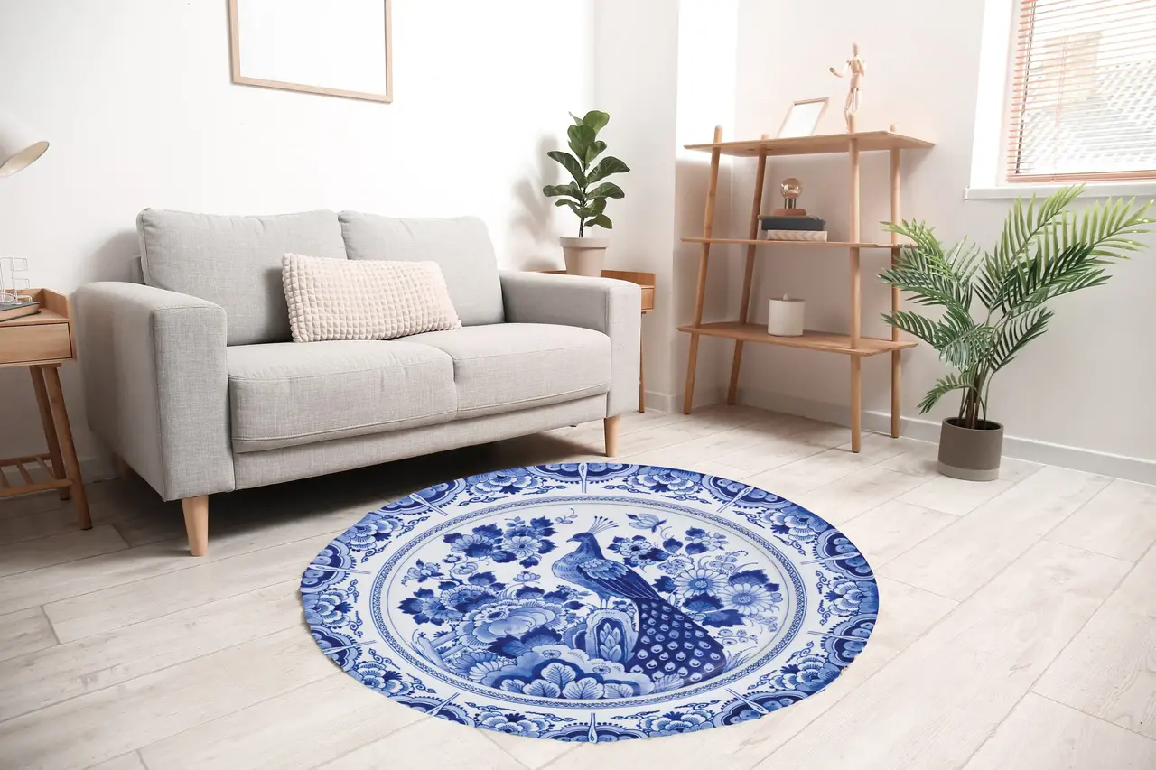 Vloerkleed vinyl rond | Hollands Bordje Vloerkleed vinyl rond | Hollands Bordje