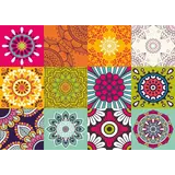 Vinyl placemat | Retro Flower Vinyl placemat | Retro Flower