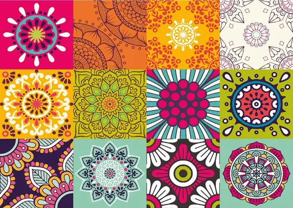 Vinyl placemat | Retro Flower