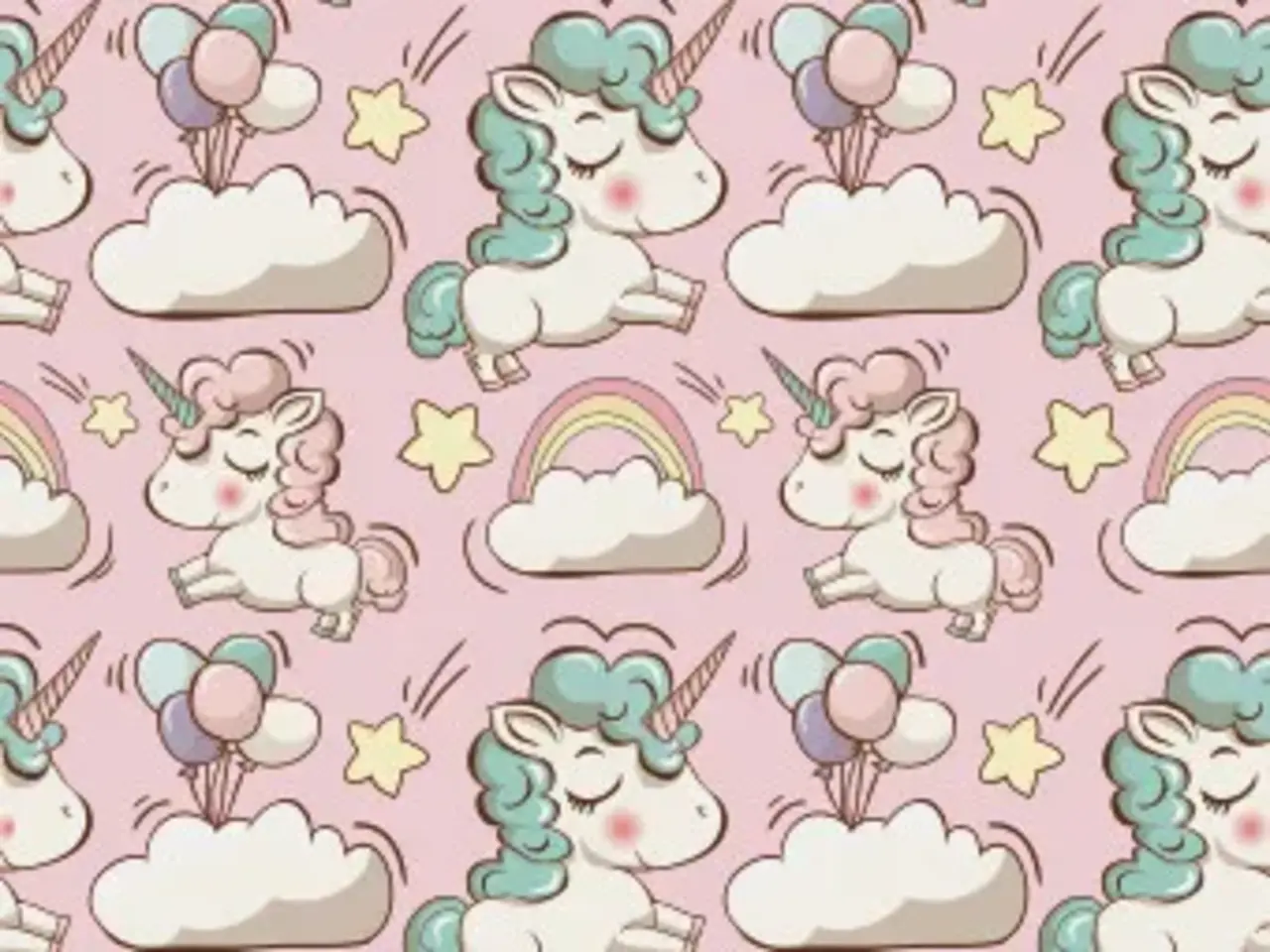 Kinderkamer kleed | Unicorn roze Kinderkamer kleed | Unicorn roze