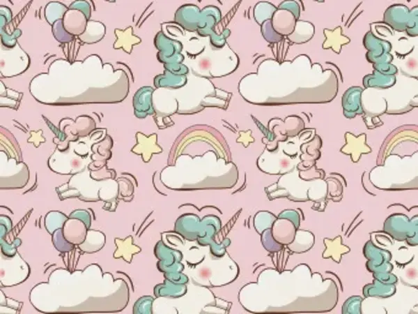 Kinderkamer kleed | Unicorn roze Kinderkamer kleed | Unicorn roze