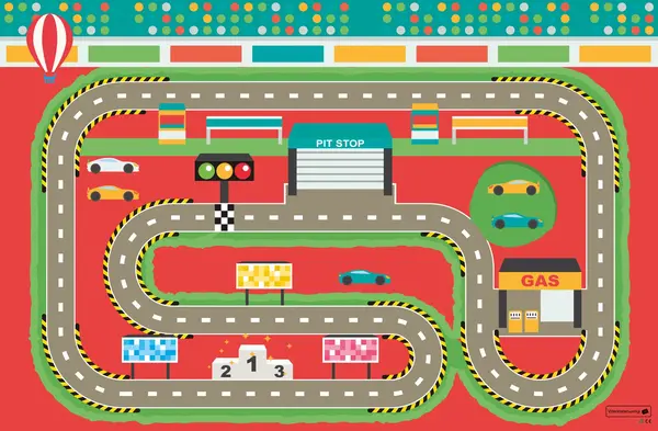 Spielteppich | Rennstrecke Spielteppich | Rennstrecke