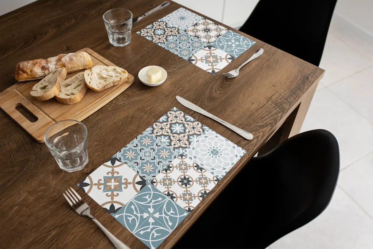 Placemat Vinyl | Baladi Blue Placemat Vinyl | Baladi Blue