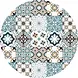 floorevents.com Vinyl Teppich Rund | Baladi Blau