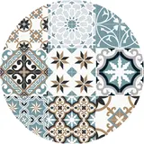 floorevents.com Placemat Vinyl Rond | Baladi Blauw floorevents.com Placemat Vinyl Rond | Baladi Blauw