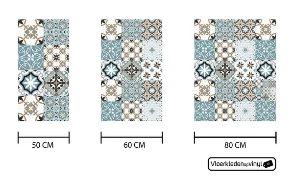 Kitchen runner Vinyl | Baladi Blue Kitchen runner Vinyl | Baladi Blue