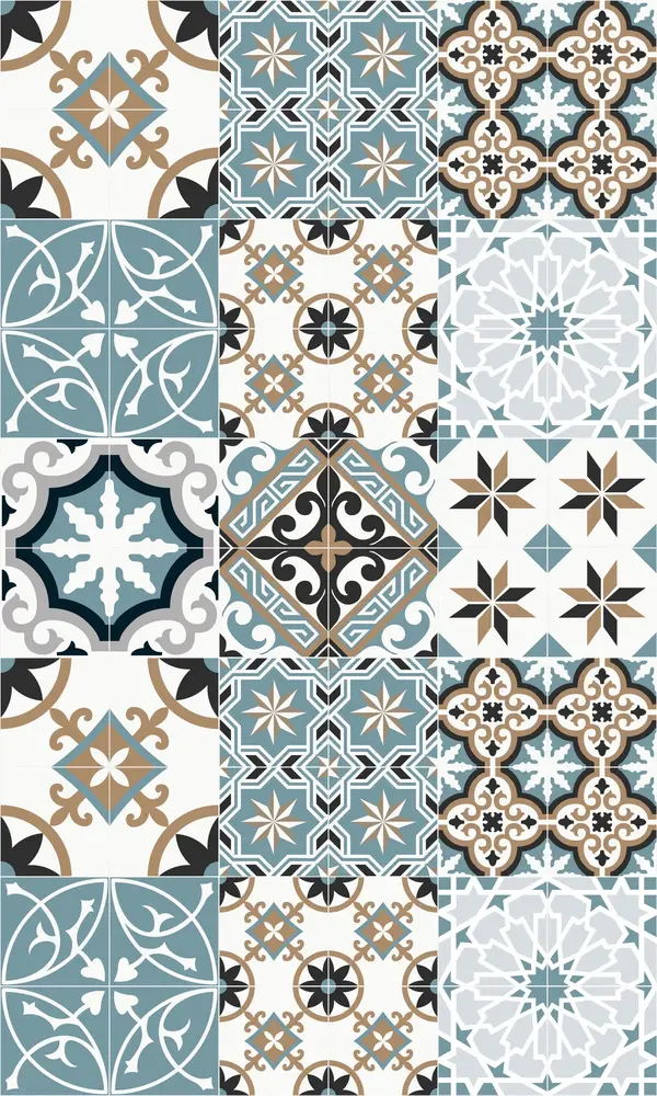 Keukenloper Vinyl | Baladi Blauw Keukenloper Vinyl | Baladi Blauw