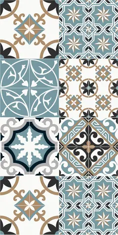 Keukenloper Vinyl | Baladi Blauw Keukenloper Vinyl | Baladi Blauw