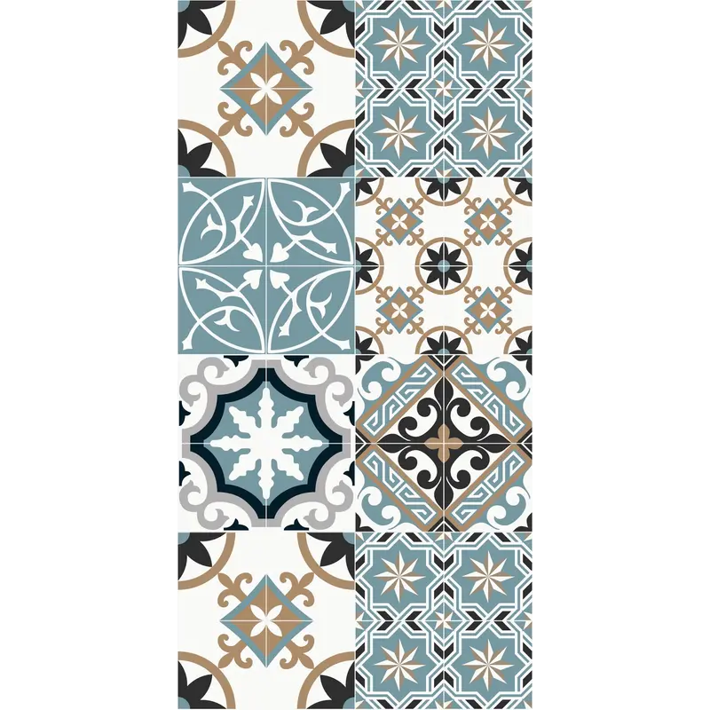 Kitchen Runner Vinyl | Baladi Blue