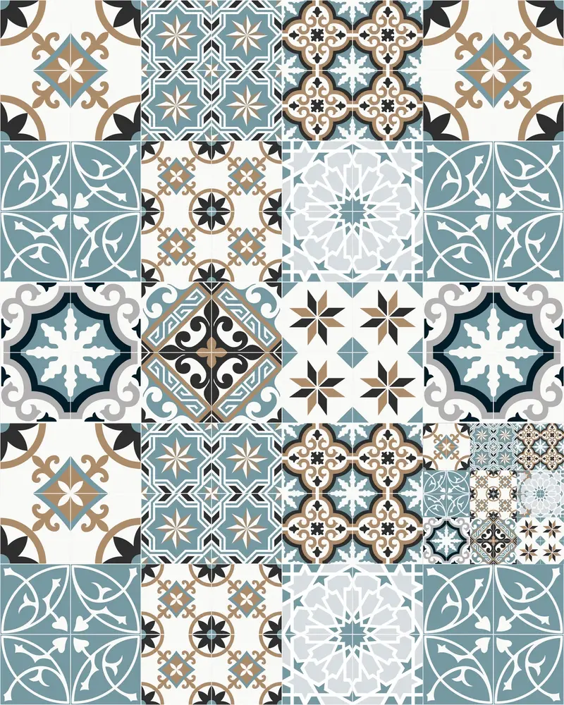 Keukenloper Vinyl | Baladi Blauw Keukenloper Vinyl | Baladi Blauw