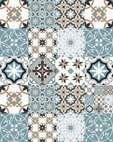 Keukenloper Vinyl | Baladi Blauw Keukenloper Vinyl | Baladi Blauw