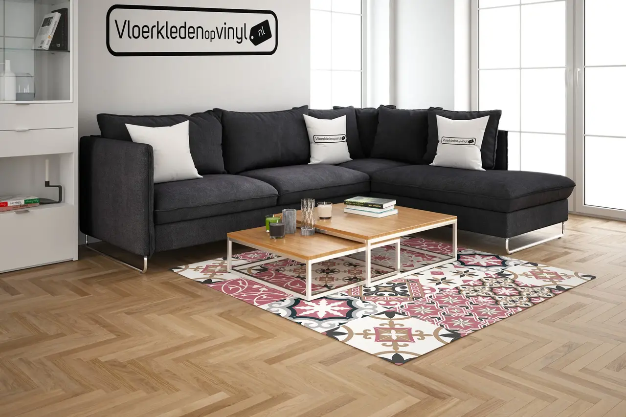 floorevents.com Vinyl rug | Baladi Red