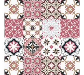 Vinyl rug | Baladi Red Vinyl rug | Baladi Red