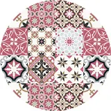 Vinyl Teppich Rund | Baladi Rot Vinyl Teppich Rund | Baladi Rot