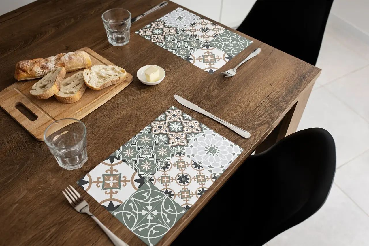 Placemat Vinyl | Baladi Green Placemat Vinyl | Baladi Green