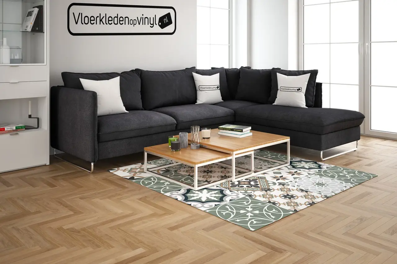 Vloerkleed vinyl | Baladi Groen Vloerkleed vinyl | Baladi Groen