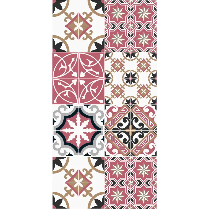 Kitchen Runner Vinyl | Baladi Red
