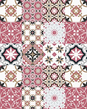 floorevents.com Kitchen runner Vinyl | Baladi Red