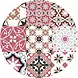 floorevents.com Placemat Vinyl Rond | Baladi Rood