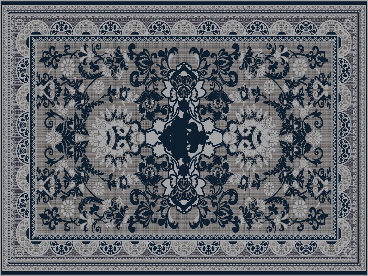 floorevents.com Vloerkleed vinyl | Persia Black